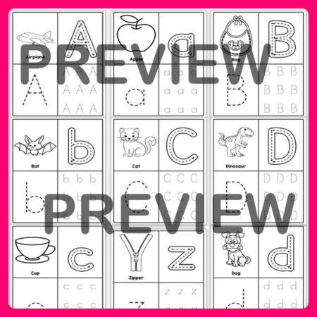 Alphabet and Numbers Tracing Morning Worksheets for Kindergarten - The ...