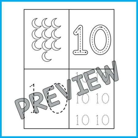 Alphabet and Numbers Tracing worksheet