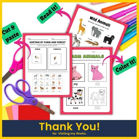 Animal Activities Worksheets