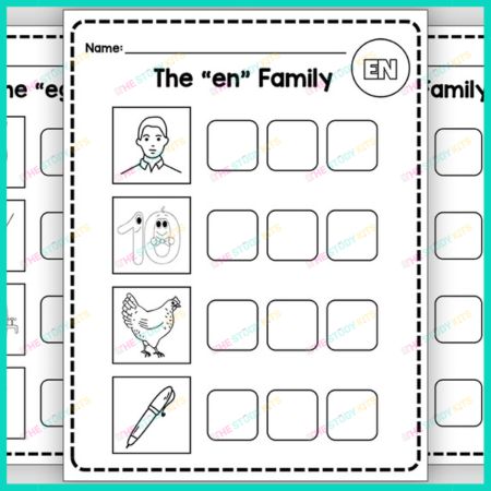 CVC Word Family Word Mats and Letter Tiles worksheet