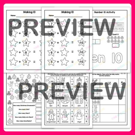 Christmas Math and Literacy Activities