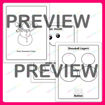 Christmas Snowman Craft worksheets