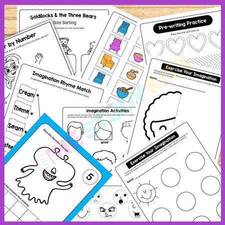 Imagination Theme worksheets