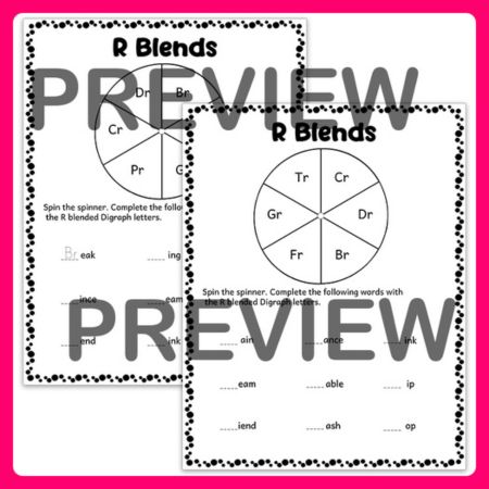 Word Problem Solver Spinner Board sheets