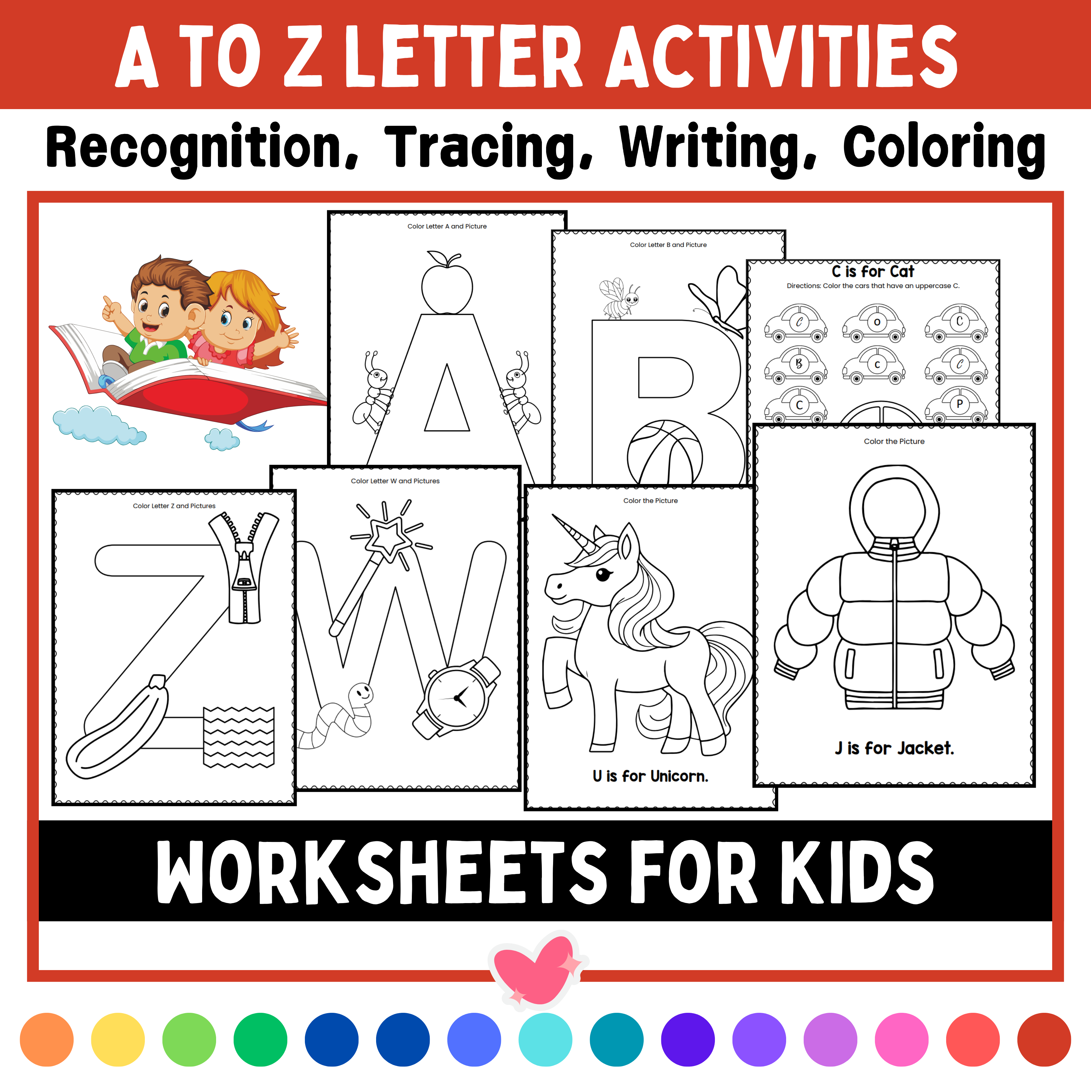 A to Z Letter Activities Worksheet